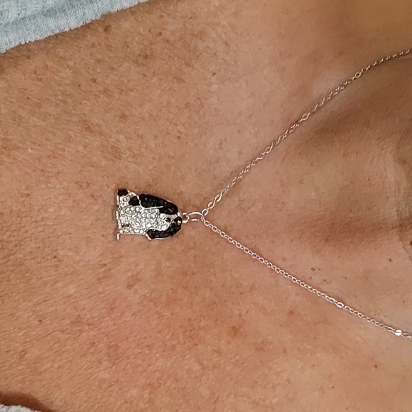 🔥LAST ONE🔥 SPRINGER SPANIEL Crystal Shimmer Necklace - Picture 4 of 7